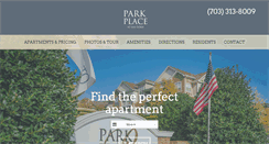 Desktop Screenshot of parkplaceatvandorn.com